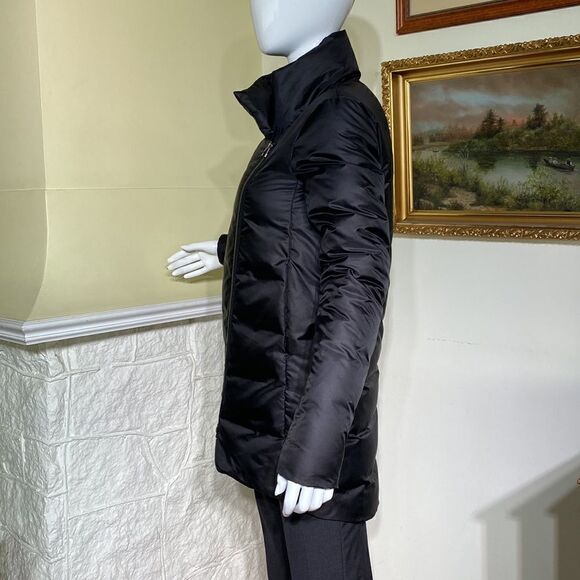 Helmut Lang Asymmetrical Zippered Down Cocoon Coat - Picture 4 of 15